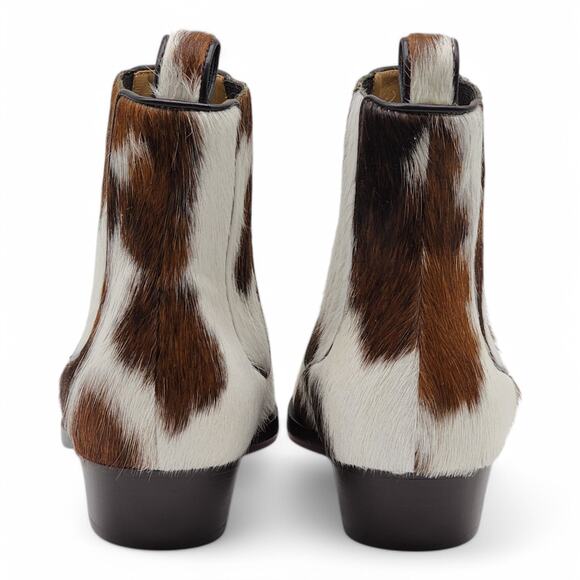 Christian Louboutin Cheliviss Low Boots - Hair-on Calf  - Brown White 40 $1795 main image 6